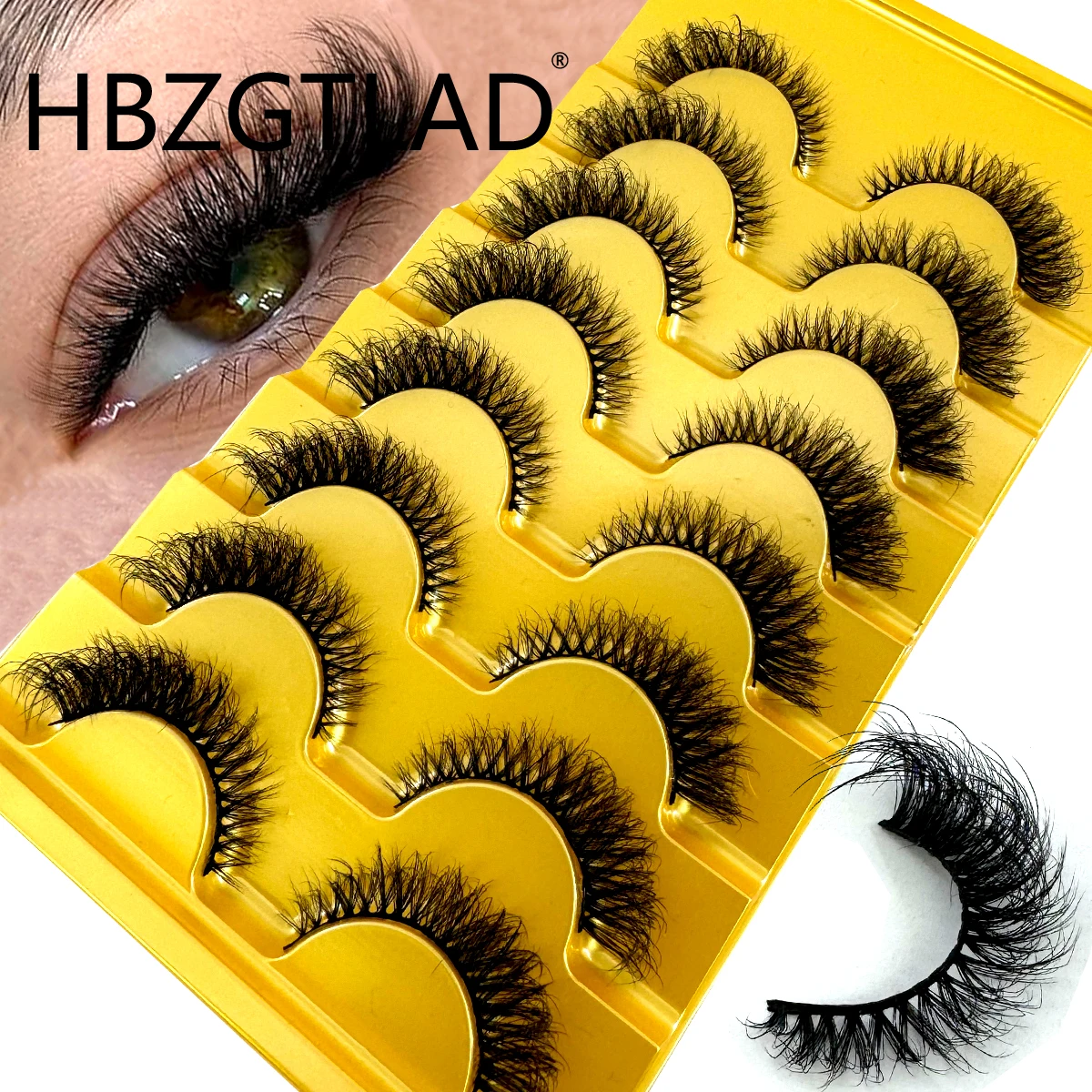 Eyelash Extension Cat Eye - HBZGTLAD New 8 pairs of cat