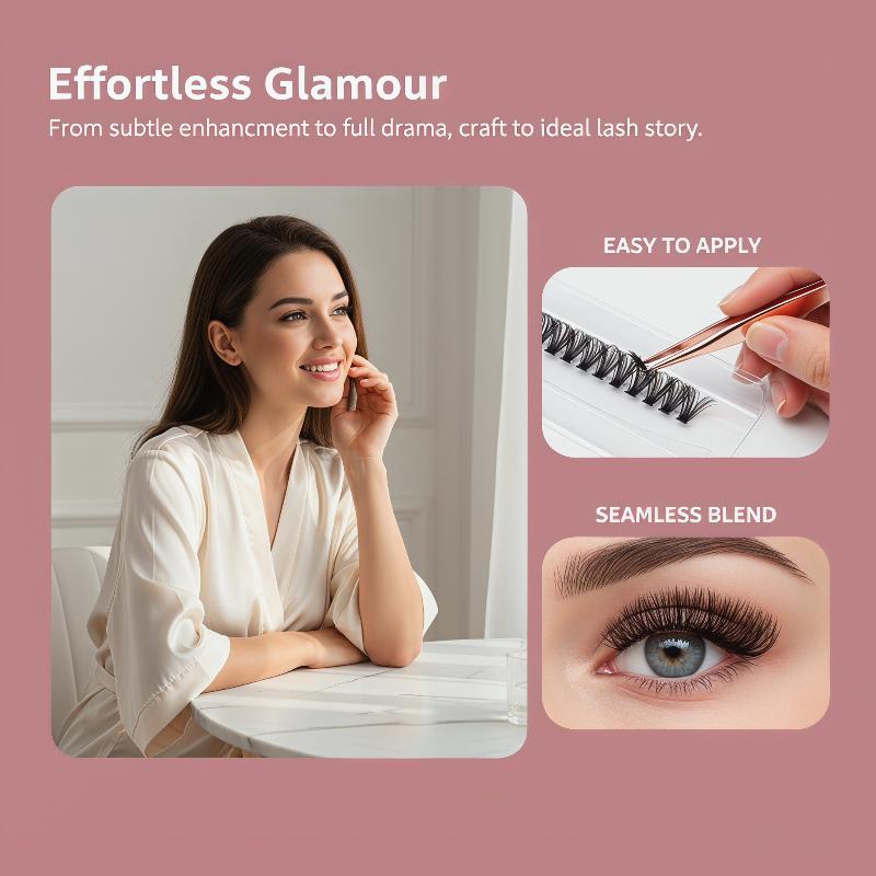 Eyelash Extension Individual - 14 Rows Cluster Eyelash Extension DIY