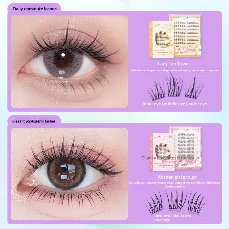 Eyelash Extension Individual - 7 Rows Self-Adhesive Eyelashes No Glue