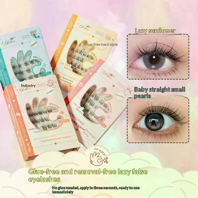 Eyelash Extension Individual - 7 Rows Self-Adhesive Eyelashes No Glue
