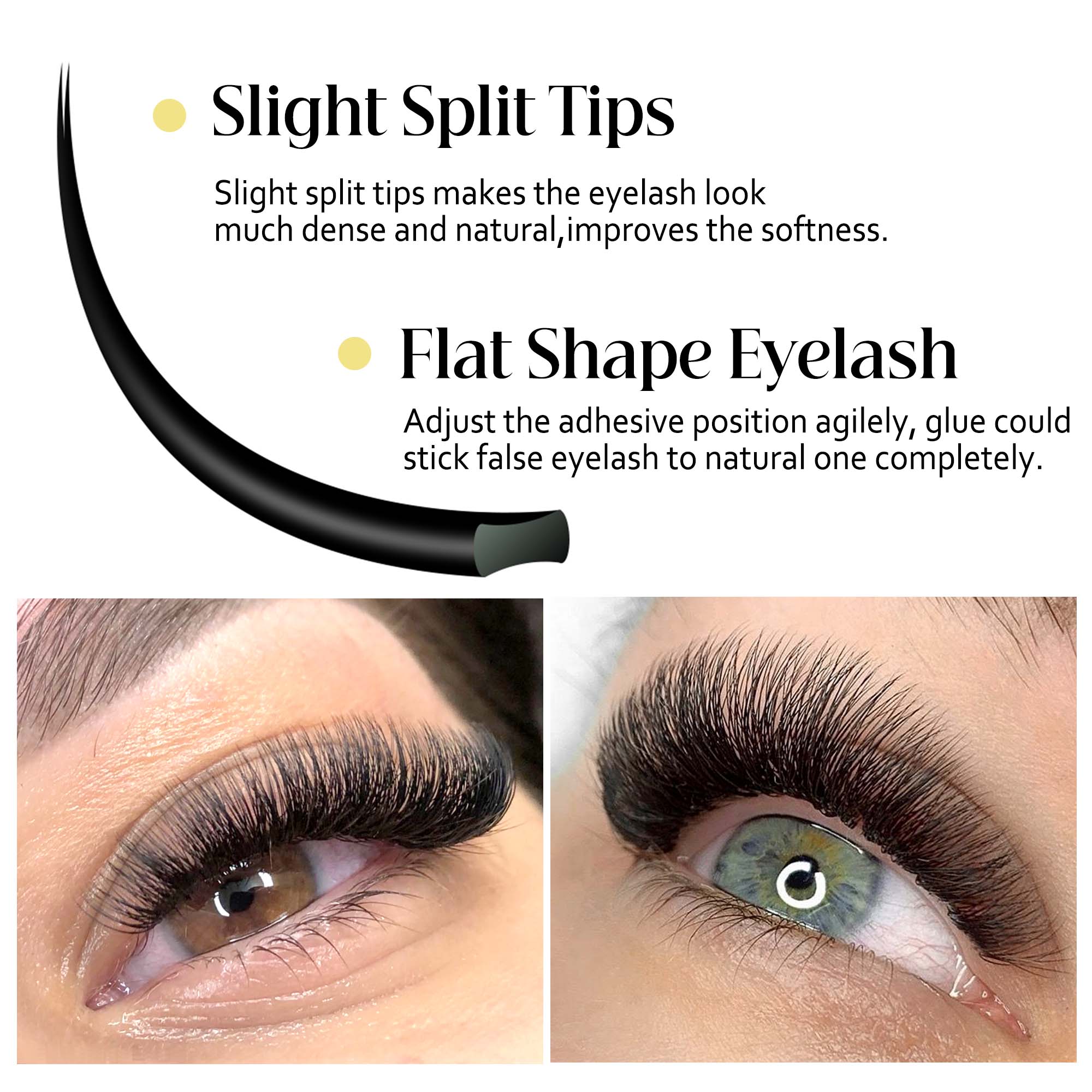 Matte Gray Black Split Tips Li - Eyelash Extension Supernatural 리뷰 및 가격