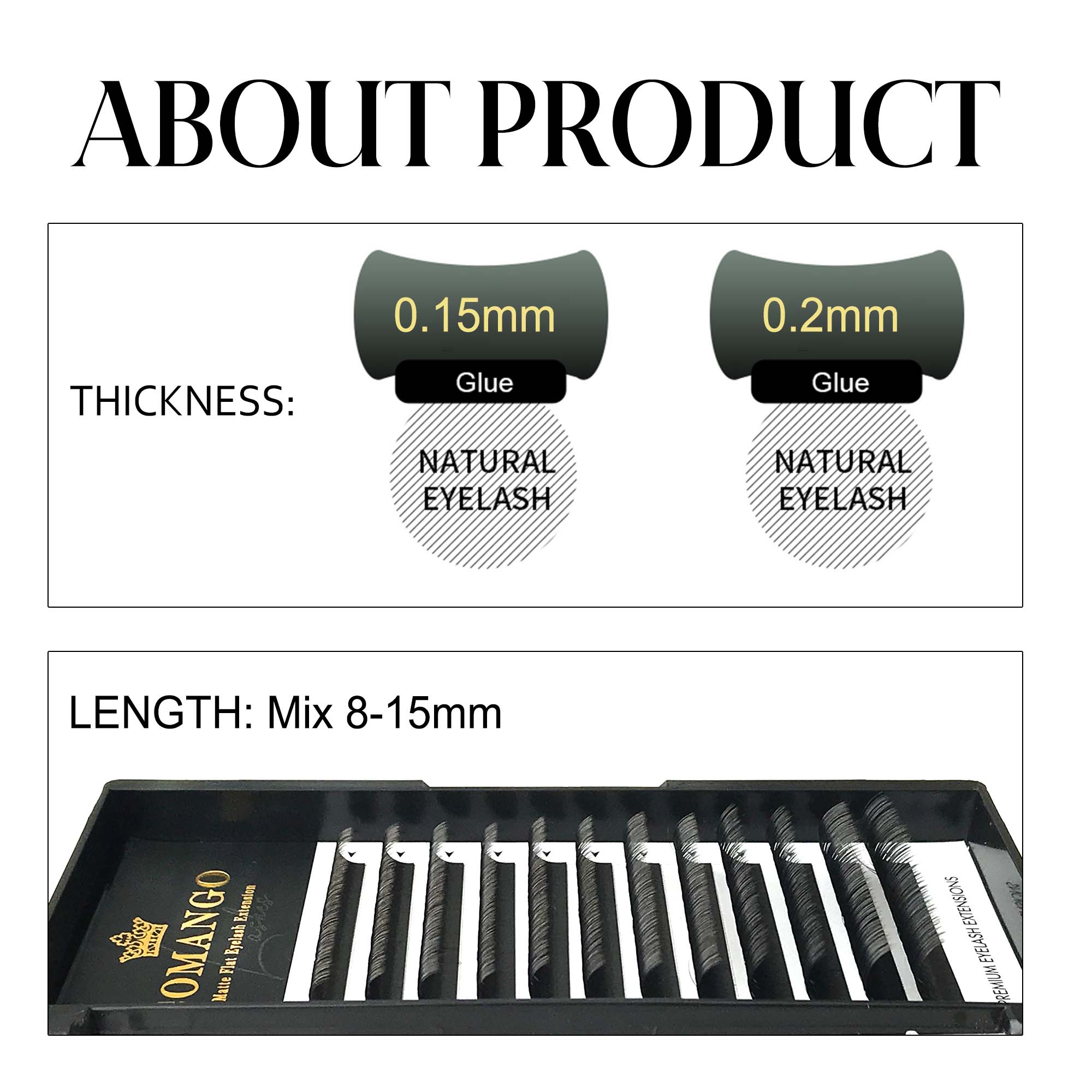 Matte Gray Black Split Tips Li - Eyelash Extension Supernatural 리뷰 및 가격