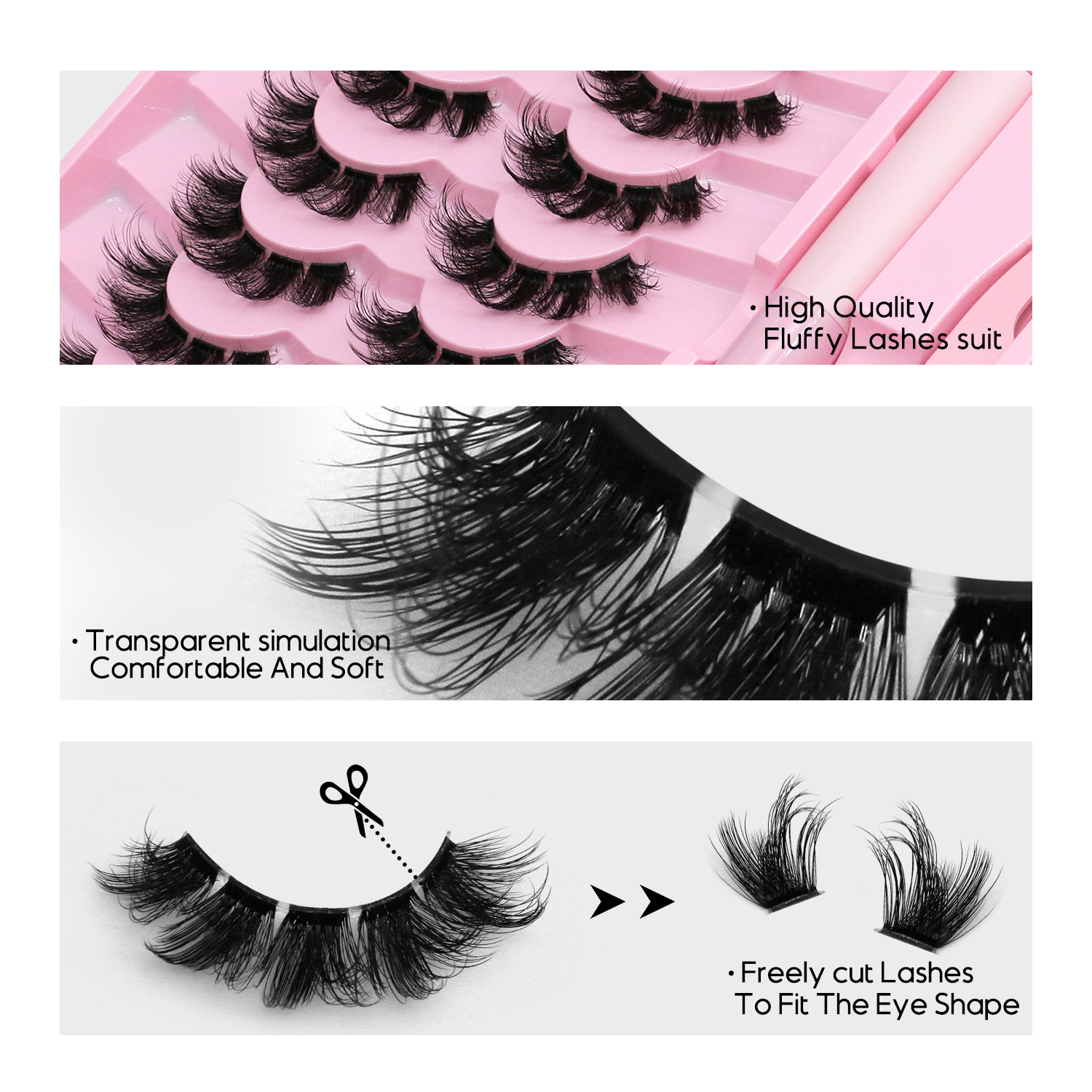 DIY lash clusters set Extensio - Eyelash Extension Cat Eye 리뷰 및 가격