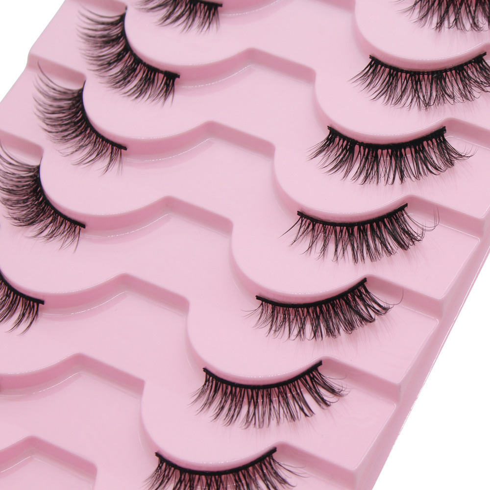 Moonlily 10 Pairs Half Eyelash - Eyelash Extension Cat Eye 리뷰 및 가격