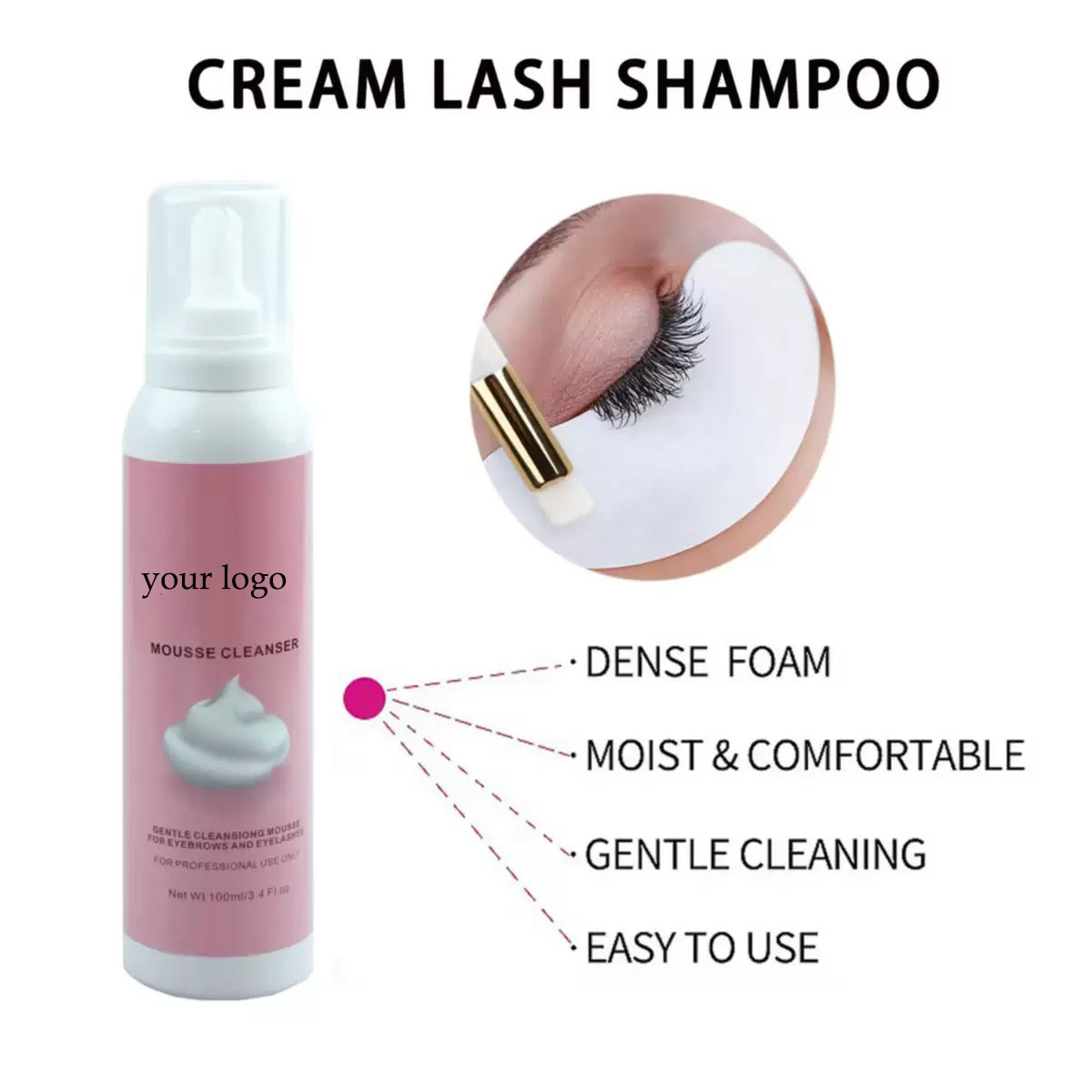 Customized  Whipped Lash Shamp - Eyelash Extension Foam Cleanser 리뷰 및 가격
