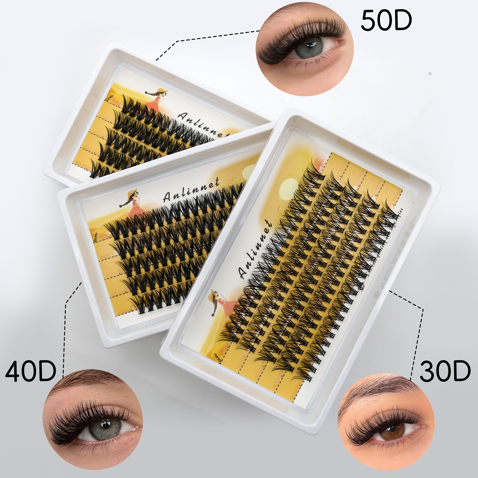 5 Rows Individual Faux Mink La - Eyelash Extension Options 리뷰 및 가격