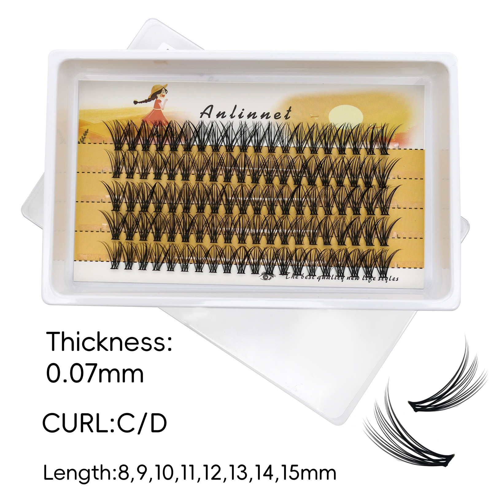 5 Rows Individual Faux Mink La - Eyelash Extension Options 리뷰 및 가격