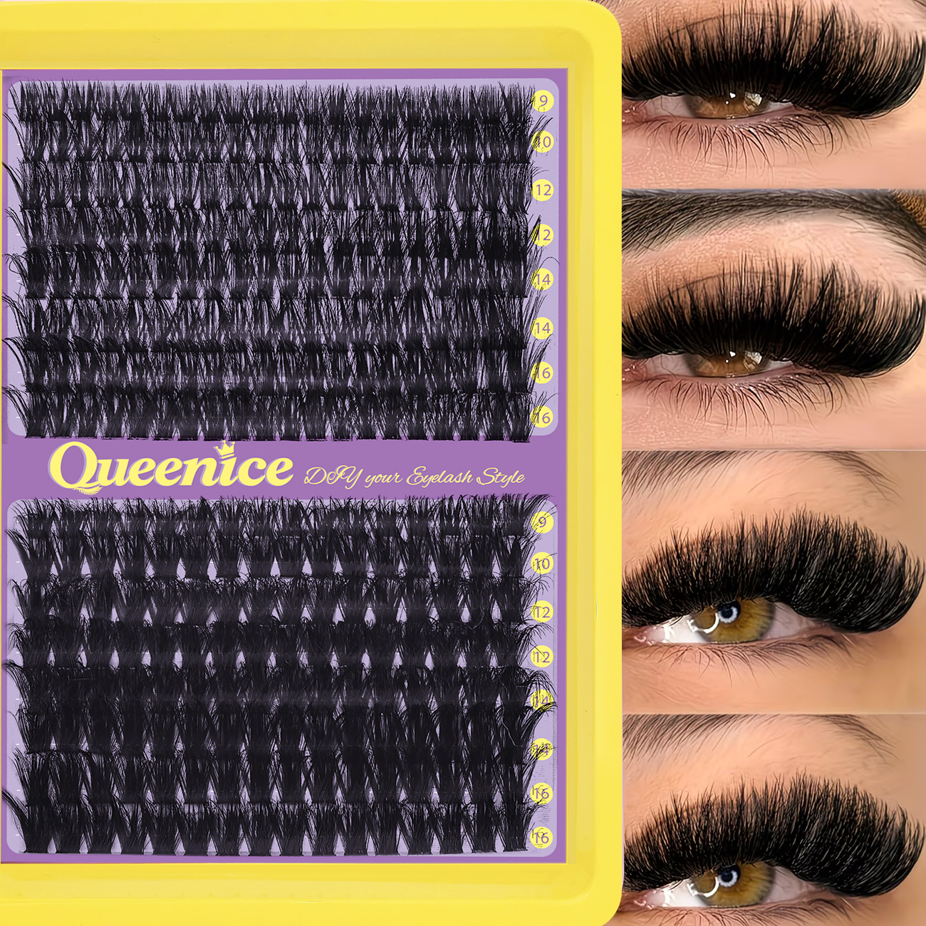 QUEENICE Fluffy Eyelash Cluste - Eyelash Extension Individual 리뷰 및 가격