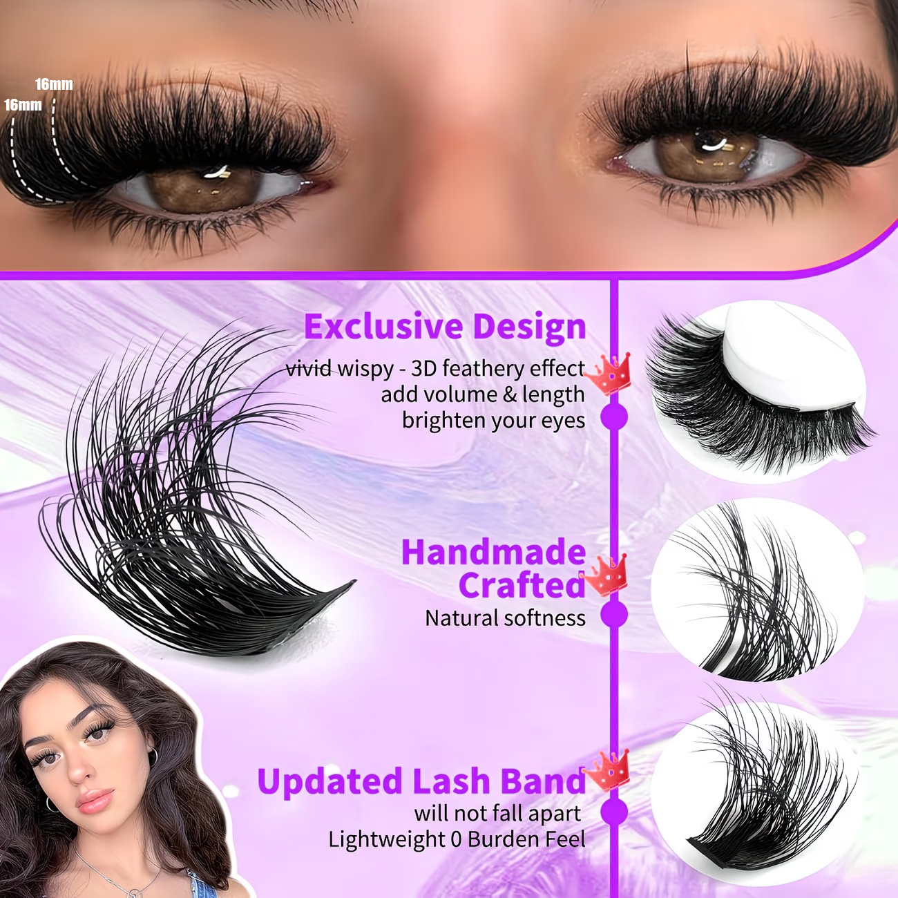 QUEENICE Fluffy Eyelash Cluste - Eyelash Extension Individual 리뷰 및 가격