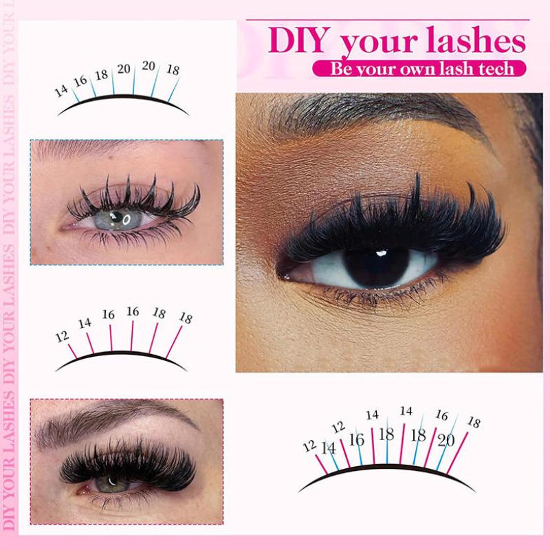 1 Box False Eyelashes Clusters - Eyelash Extension Individual 리뷰 및 가격