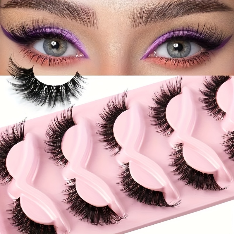5 Pairs Cat Eye False Eyelashe - Eyelash Extension Cat Eye 리뷰 및 가격