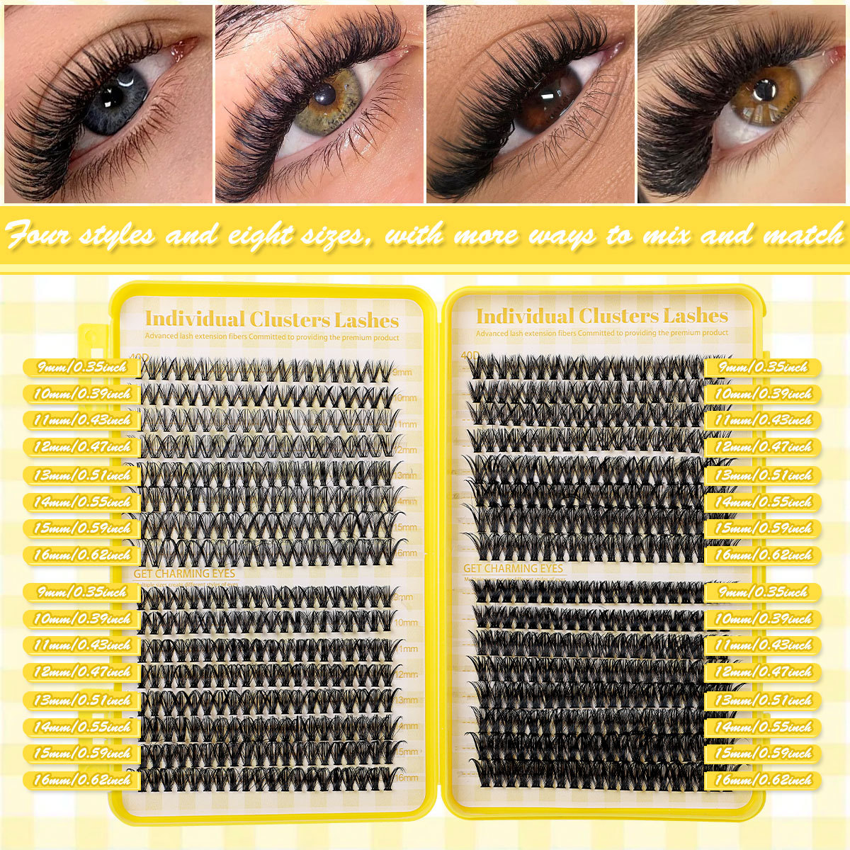 DIY False Eyelashes 32 Rows D- - Eyelash Extension Options 리뷰 및 가격