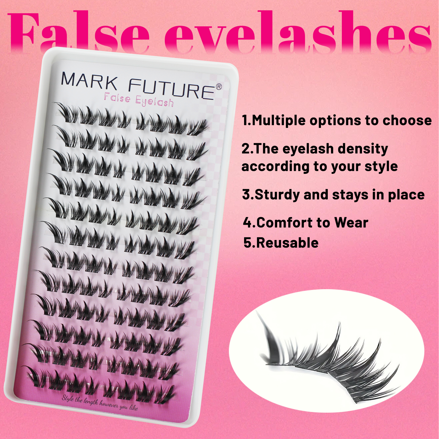 192 Pieces of False Eyelashes, - Eyelash Extension Cat Eye 리뷰 및 가격