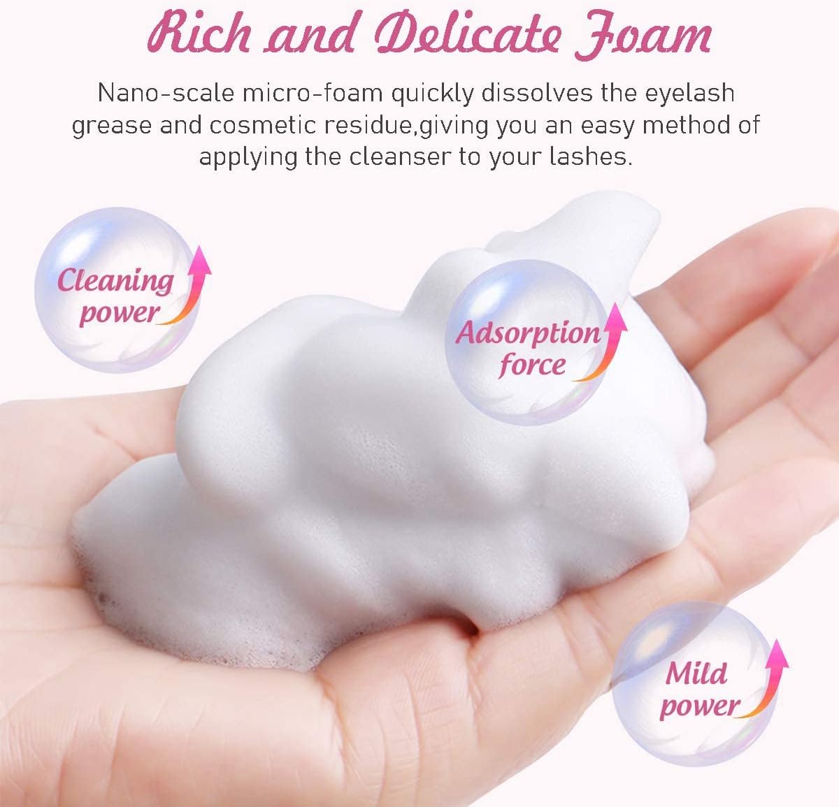 50ML Lanthome Pro Eyelash Exte - Eyelash Extension Foam Cleanser 리뷰 및 가격
