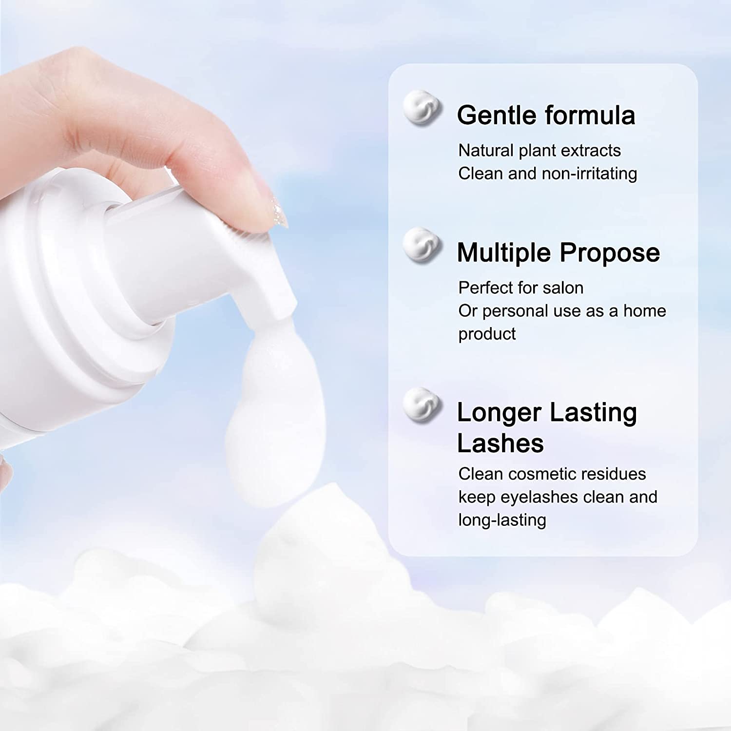 50ML Lanthome Pro Eyelash Exte - Eyelash Extension Foam Cleanser 리뷰 및 가격