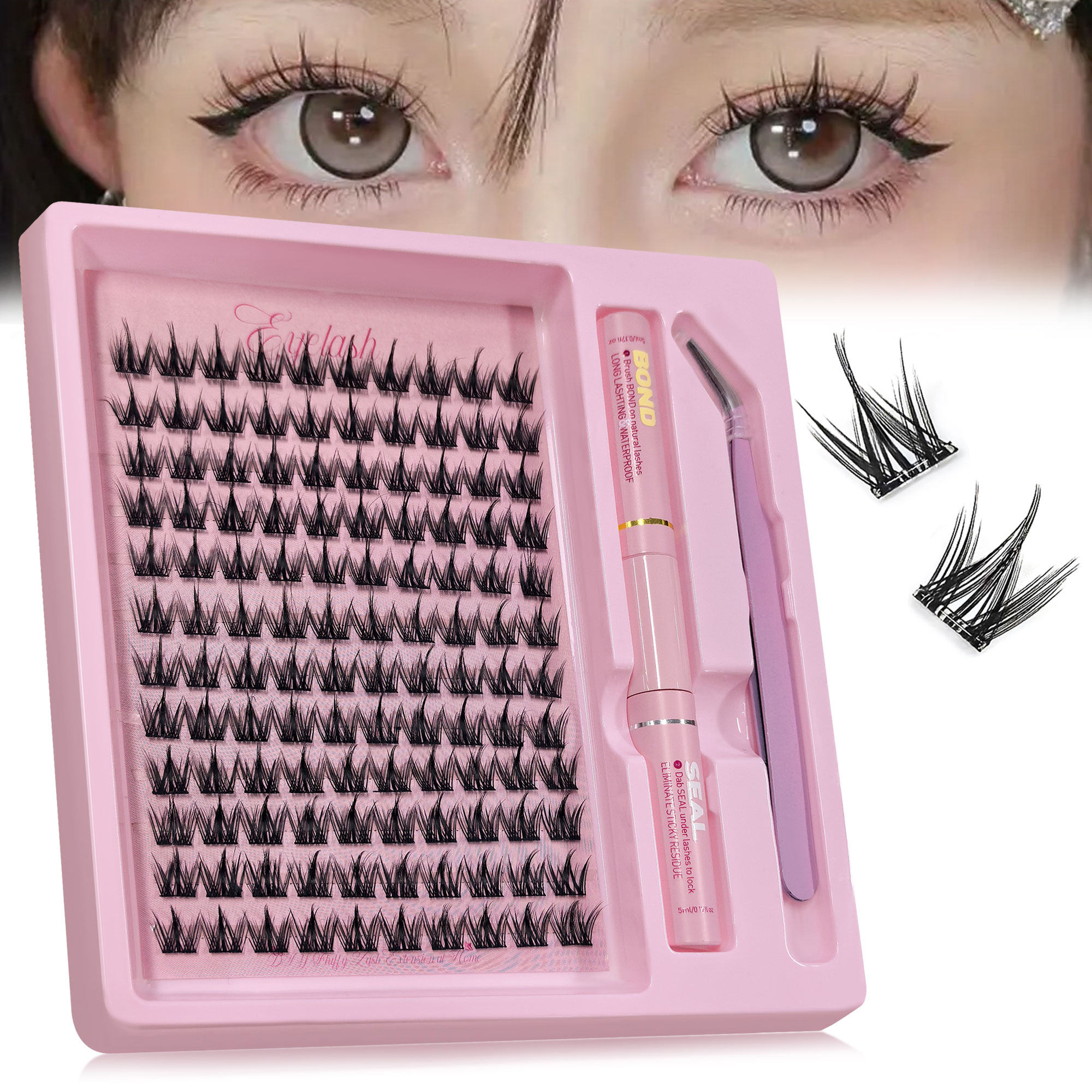 120 Clusters DIY Eyelash Exten - Eyelash Extension Cat Eye 리뷰 및 가격