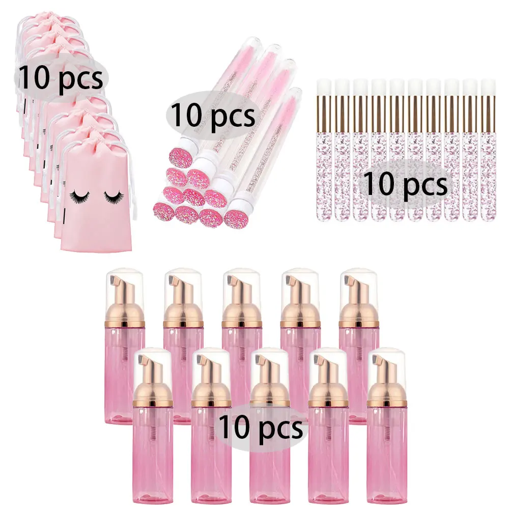 20/40PCS Suit 60ML Empty Pump  - Eyelash Extension Foam Cleanser 리뷰 및 가격