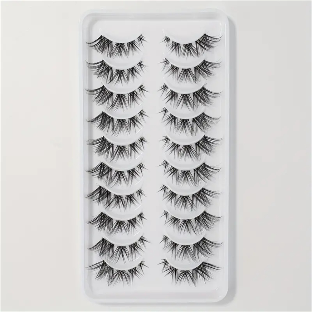 10 Pairs False Eyelashes Clust - Eyelash Extension Cat Eye 리뷰 및 가격