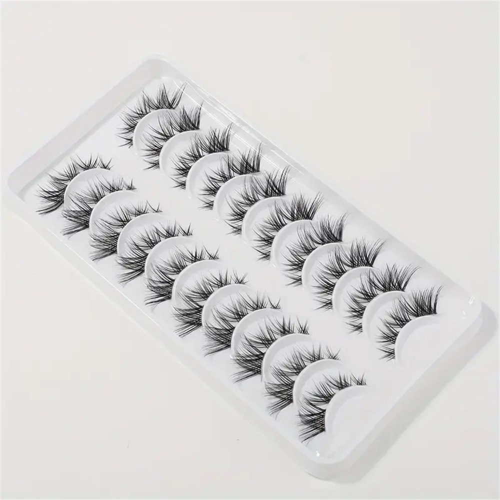 10 Pairs False Eyelashes Clust - Eyelash Extension Cat Eye 리뷰 및 가격