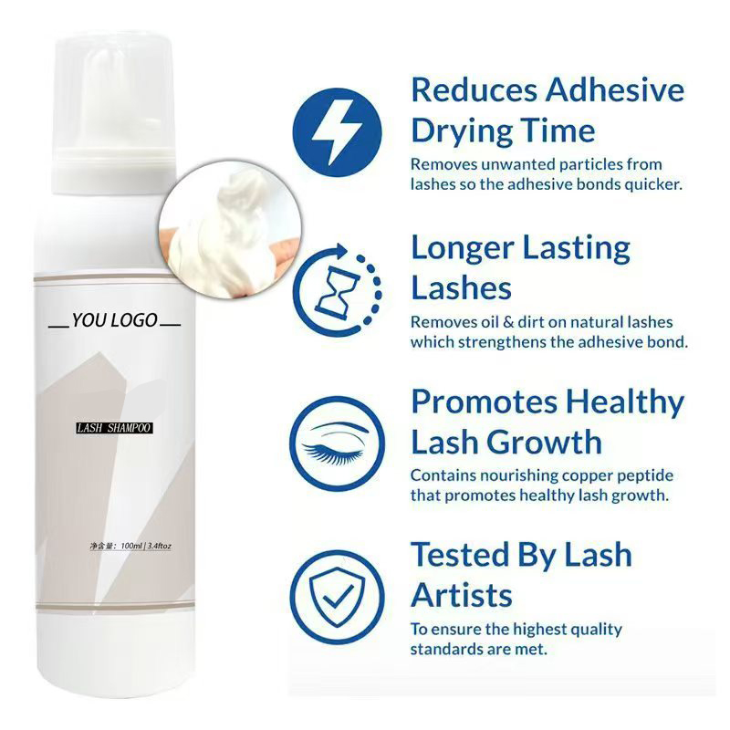 Custom Whipped Lash Cream Sham - Eyelash Extension Foam Cleanser 리뷰 및 가격