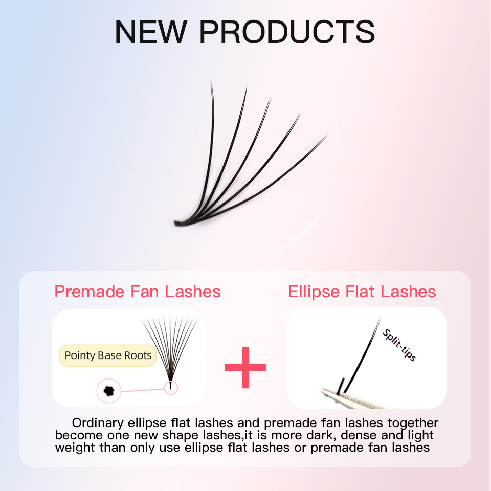 Flat Premade Fans Thin Root Ey - Eyelash Extension Supernatural 리뷰 및 가격