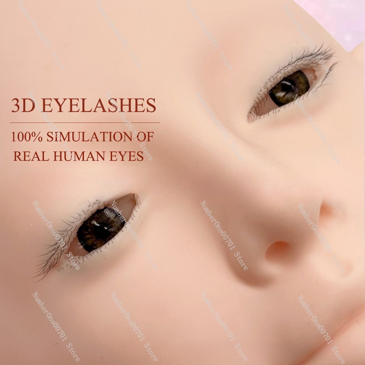 3-Layer Silicone Mannequin Hea - Eyelash Extension Open Eye 리뷰 및 가격