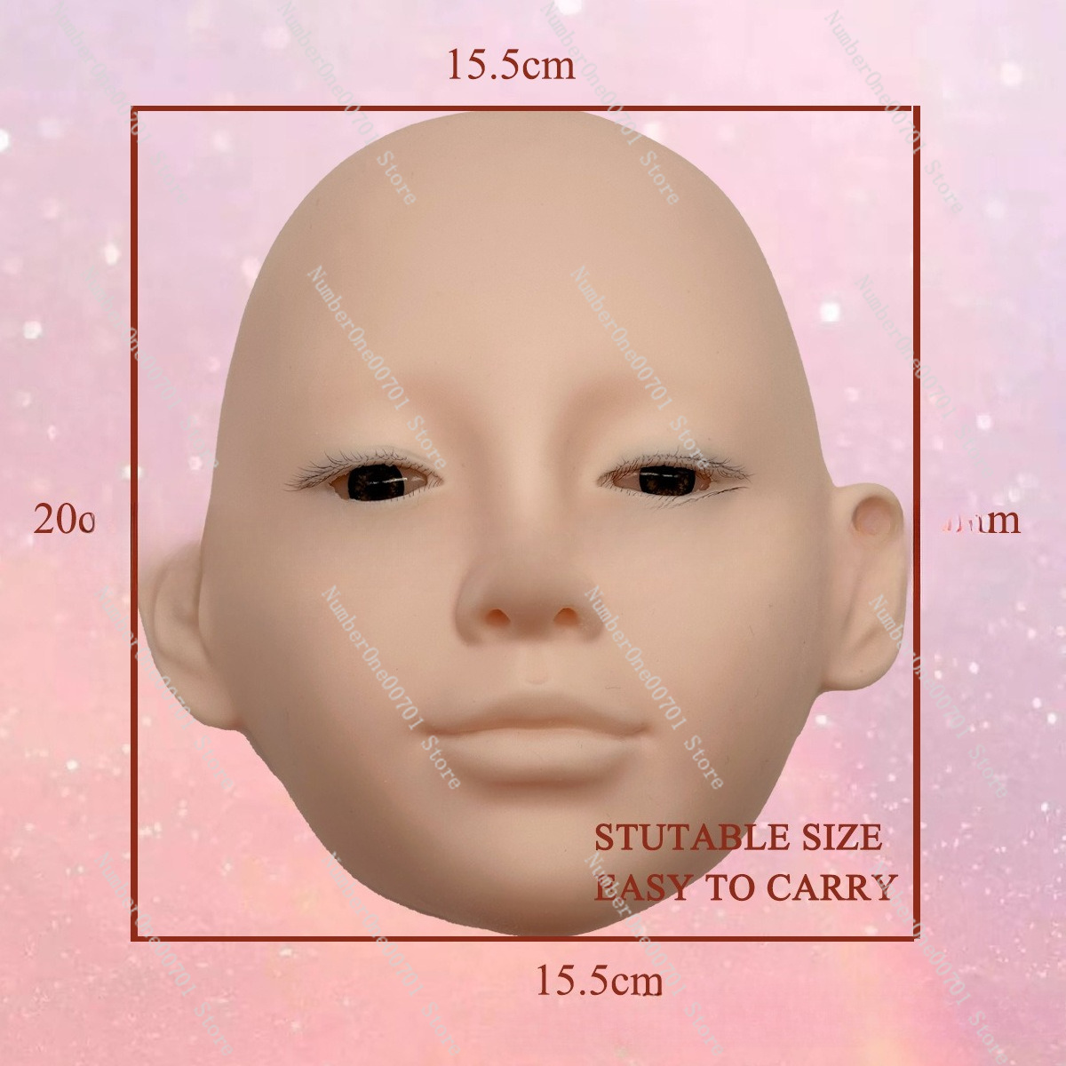 3-Layer Silicone Mannequin Hea - Eyelash Extension Open Eye 리뷰 및 가격