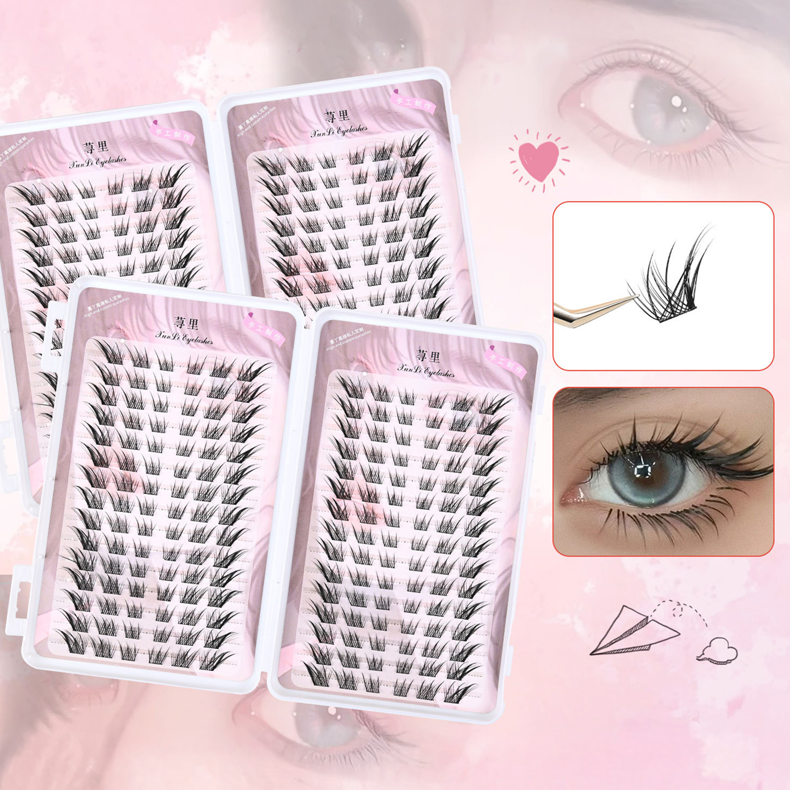 30rows 3D Wispy Fluffy Fake Ey - Eyelash Extension Supernatural 리뷰 및 가격