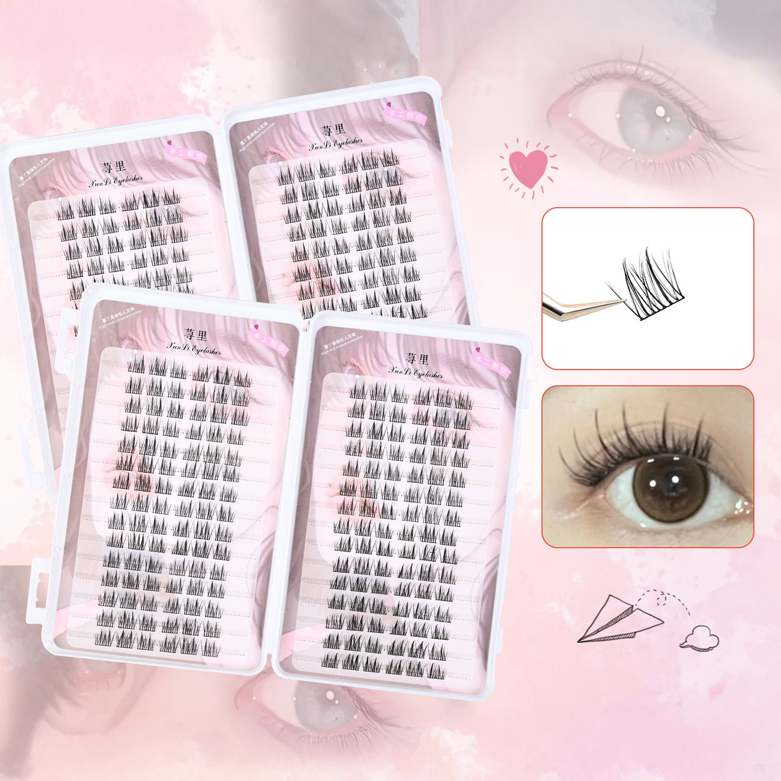 30rows 3D Wispy Fluffy Fake Ey - Eyelash Extension Supernatural 리뷰 및 가격