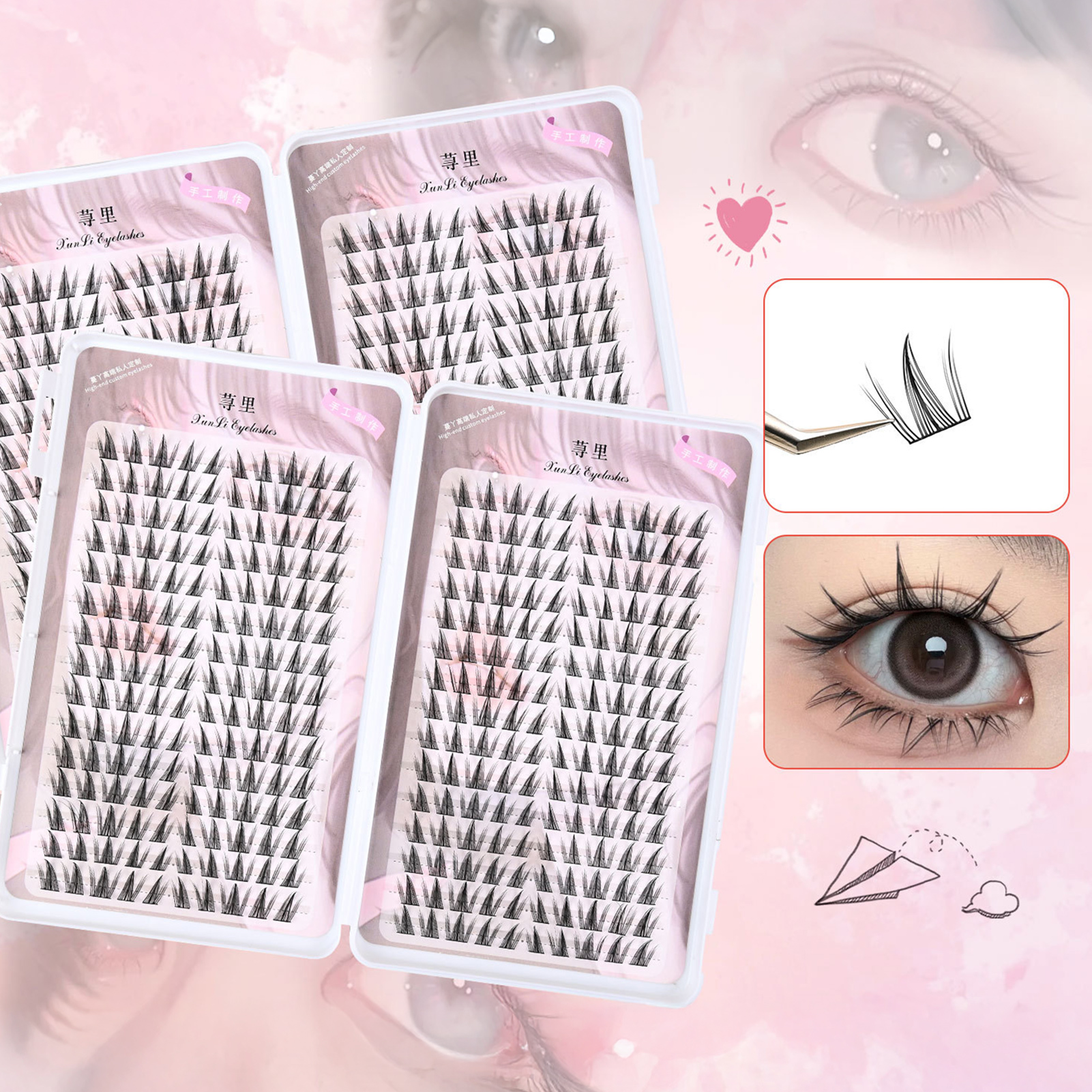 30rows 3D Wispy Fluffy Fake Ey - Eyelash Extension Supernatural 리뷰 및 가격
