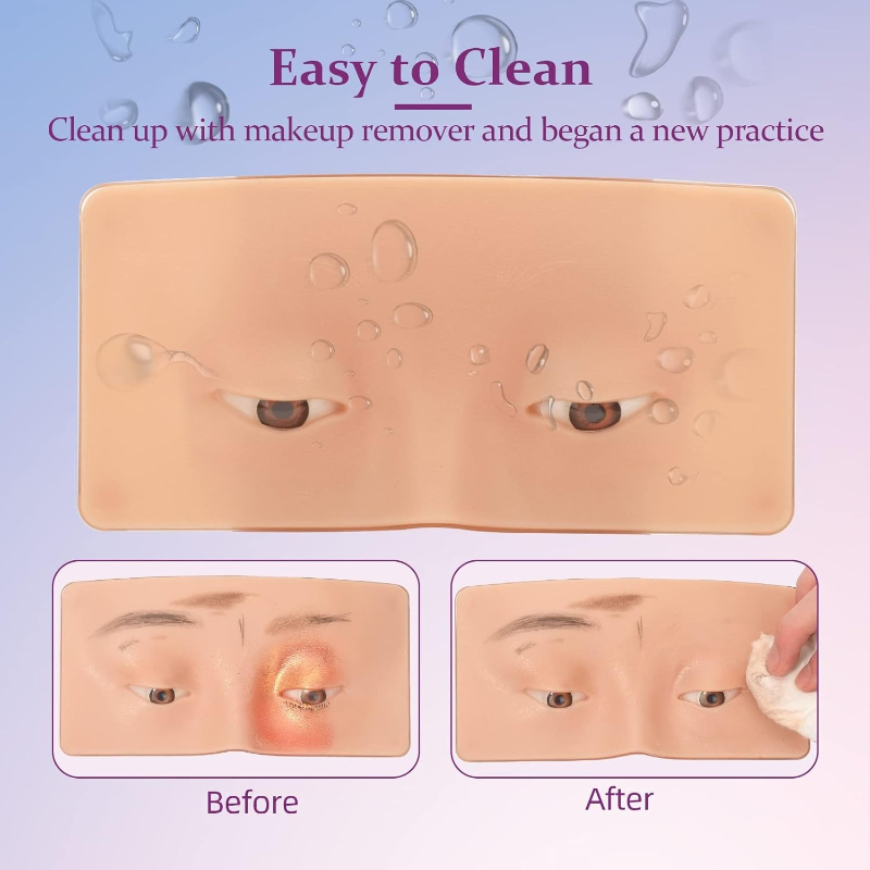 3D Silicone Face Makeup Practi - Eyelash Extension Open Eye 리뷰 및 가격