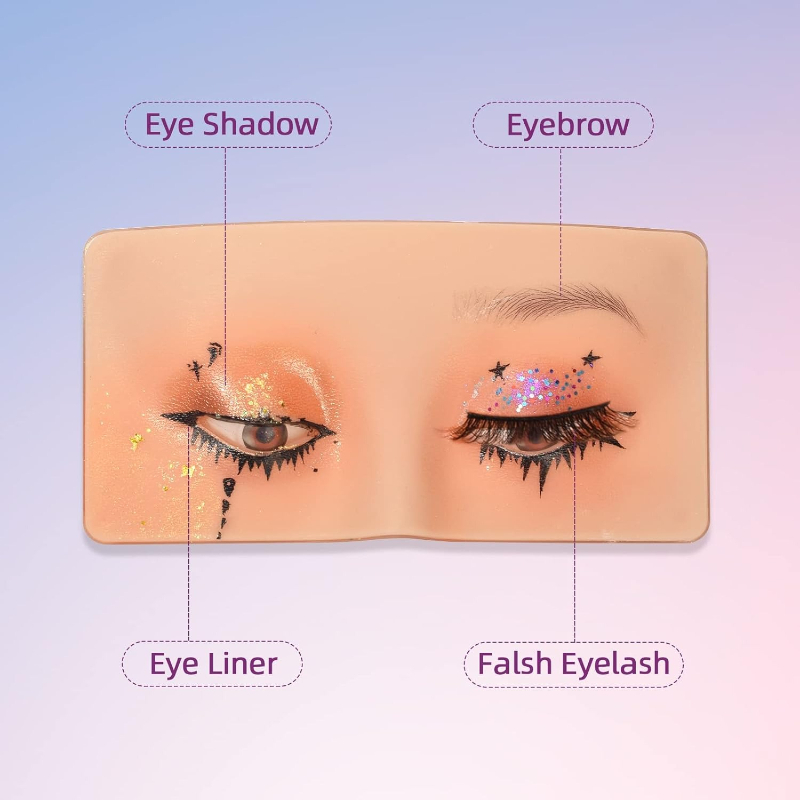3D Silicone Face Makeup Practi - Eyelash Extension Open Eye 리뷰 및 가격