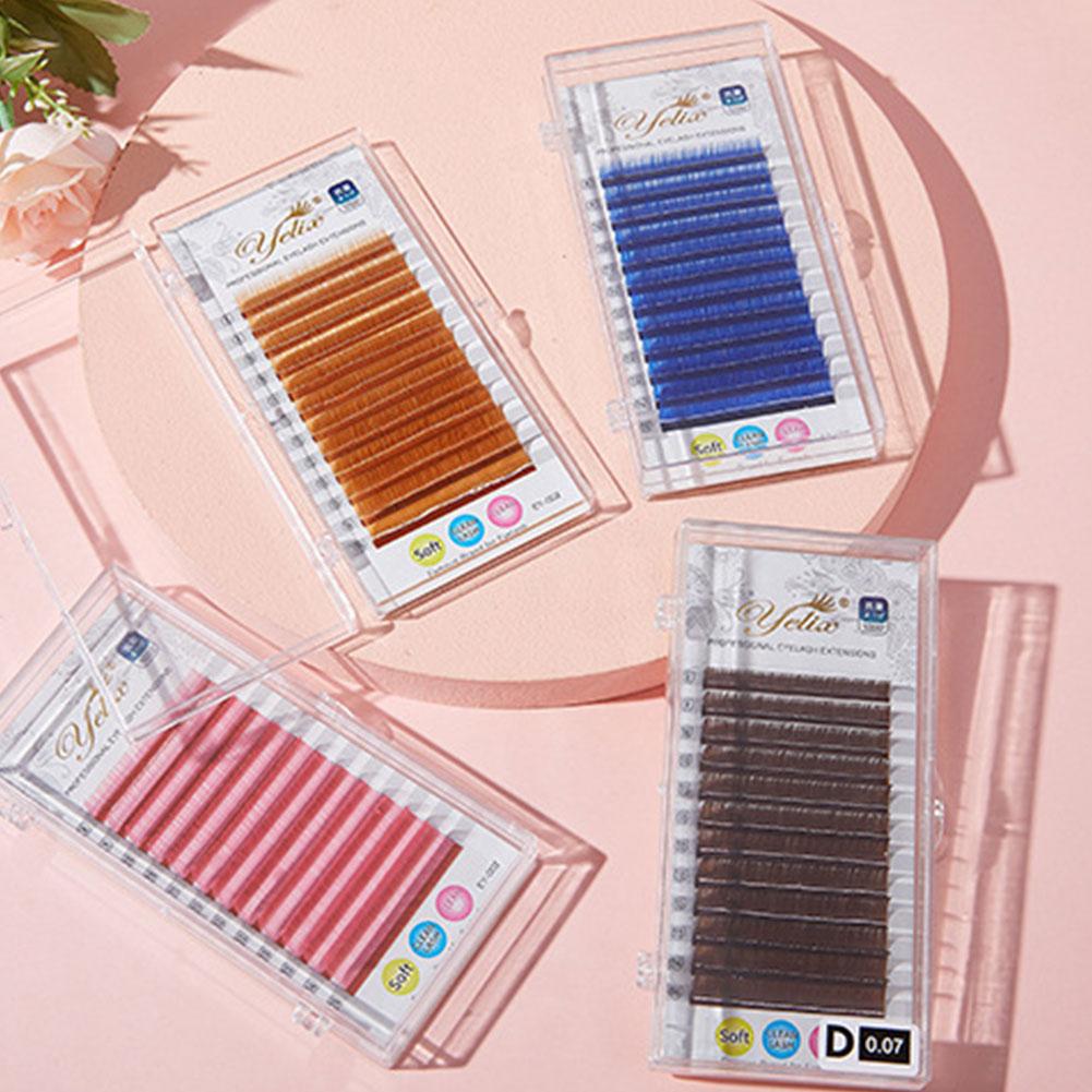 Yelix Colorful Individual Eyel - Eyelash Extension Options 리뷰 및 가격