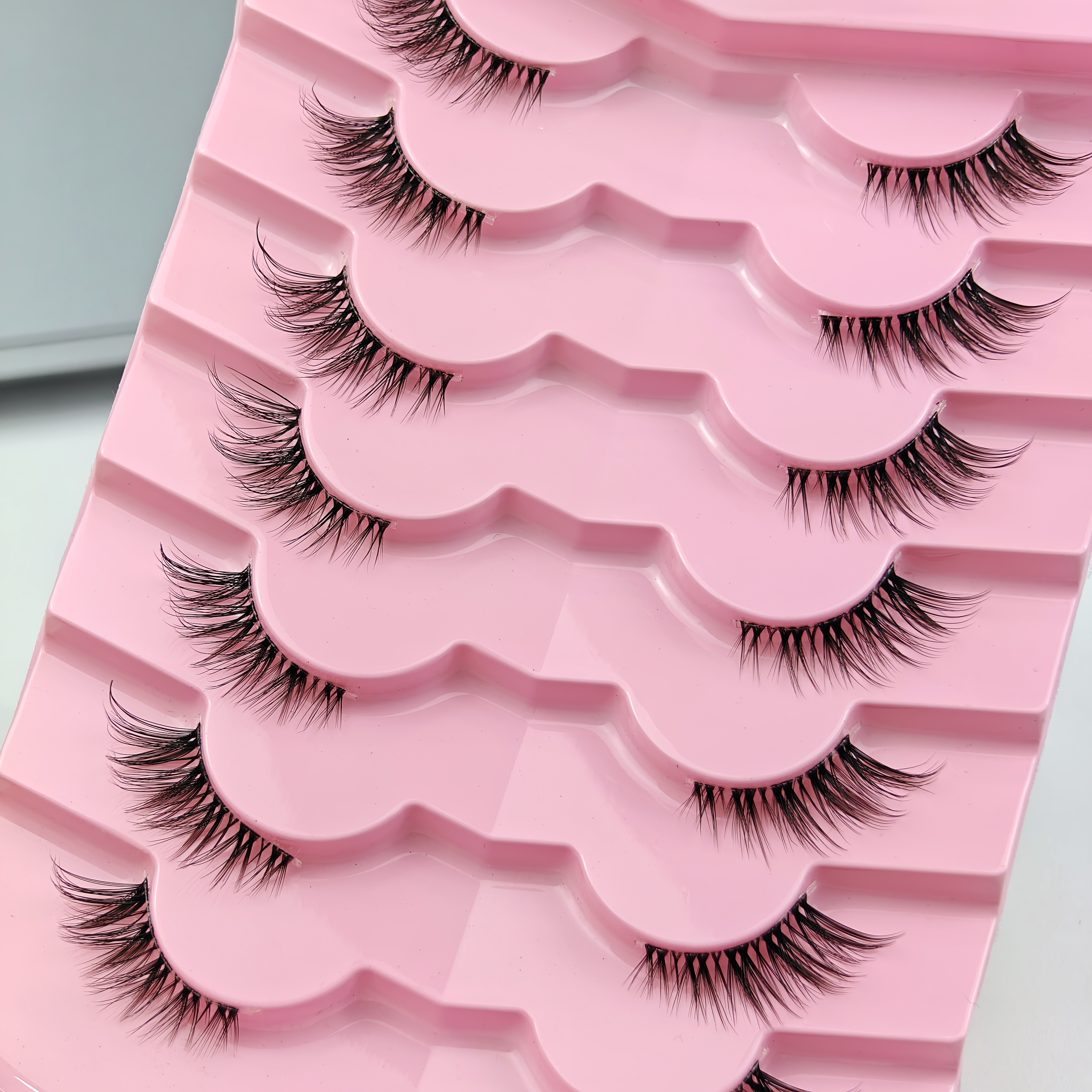 7 Pairs Half Lashes With Clear - Eyelash Extension Cat Eye 리뷰 및 가격