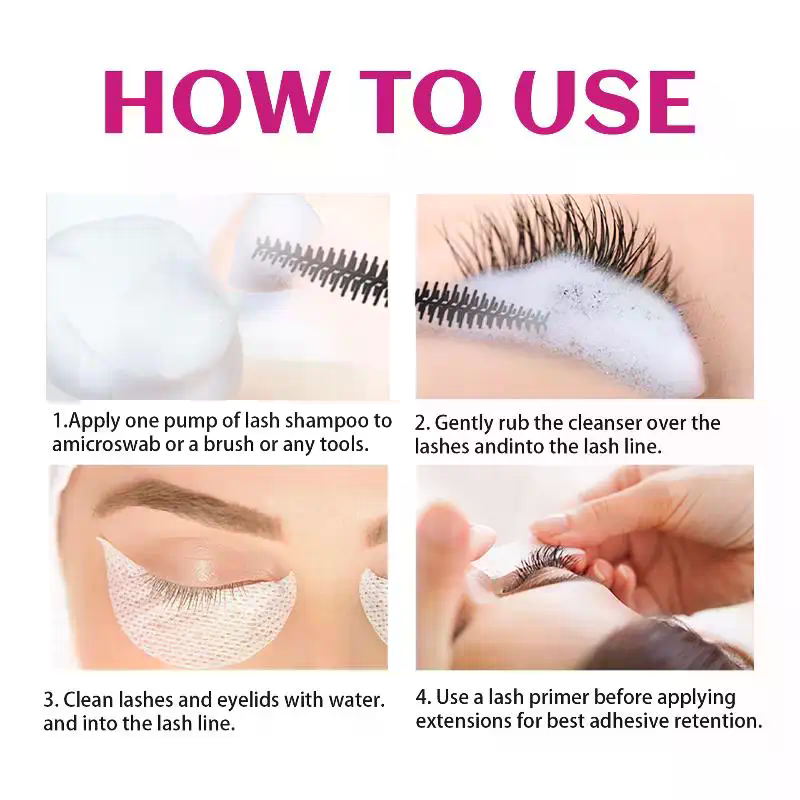 40ml Eyelash Extension Shampoo - Eyelash Extension Foam Cleanser 리뷰 및 가격