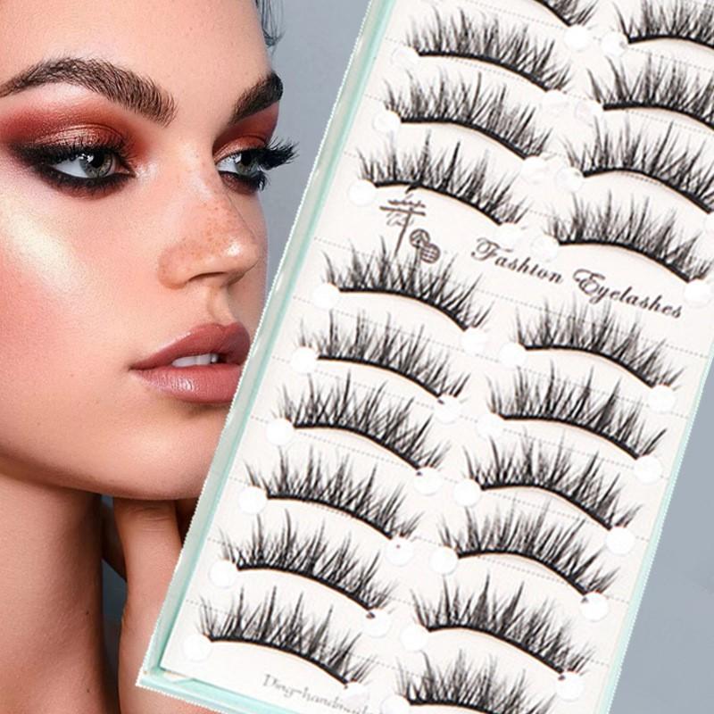 10 Pairs Natural Long Wispy Ca - Eyelash Extension Cat Eye 리뷰 및 가격