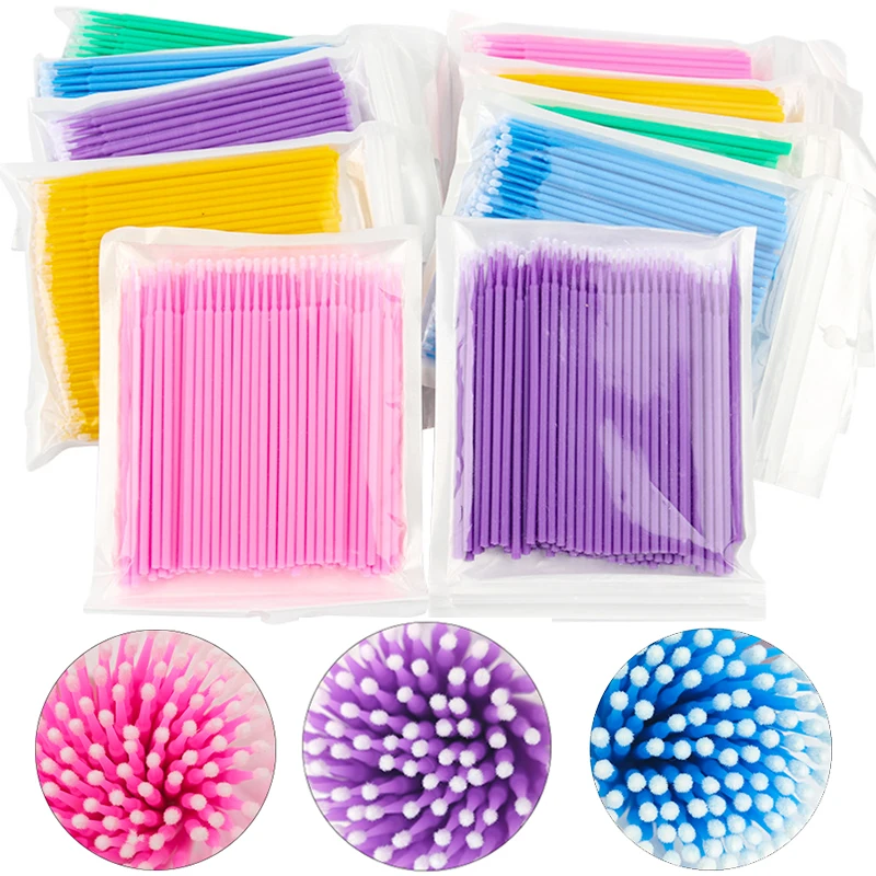 100Pcs Eyelash Cleaning Brush  - Eyelash Extension Individual 리뷰 및 가격
