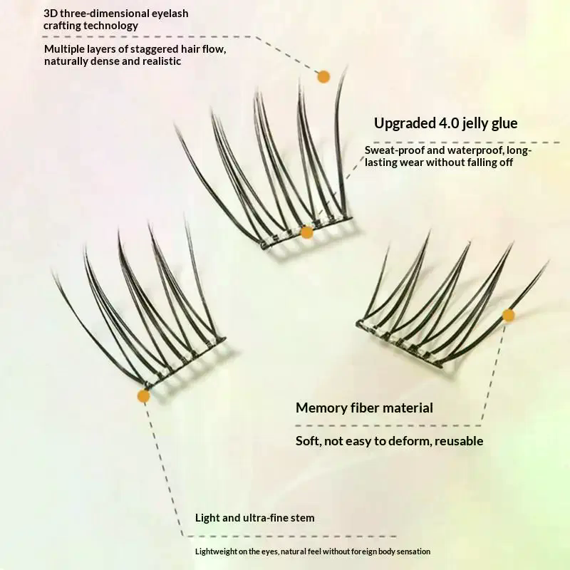 7 Rows Self-Adhesive Eyelashes - Eyelash Extension Individual 리뷰 및 가격